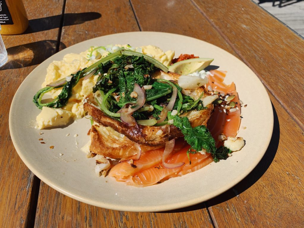 Glenorchy Cafe Salmon and Scrambled Eggs