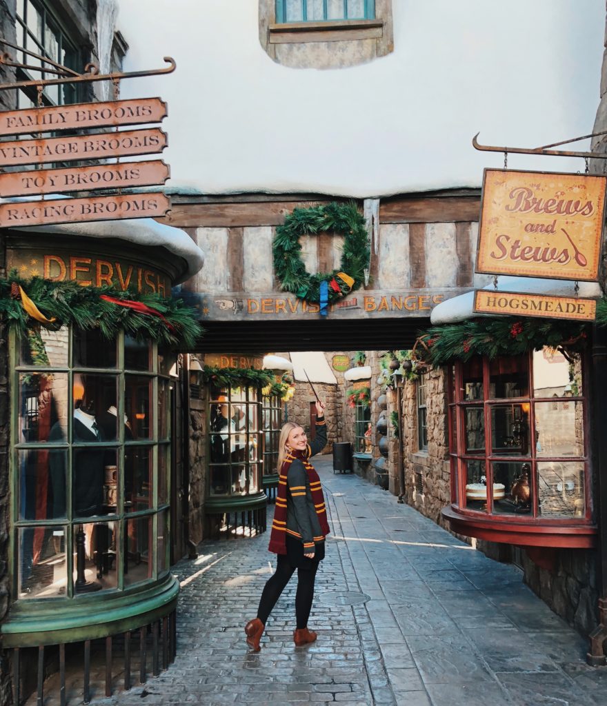 Christmas at Wizarding World of Harry Potter in Hollywood
