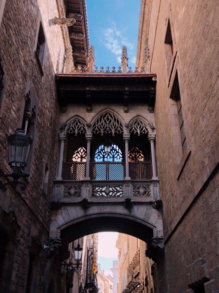 Pont del Bisbe Gothic Quarter