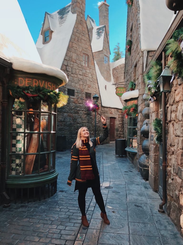 Christmas at Wizarding World of Harry Potter in Hollywood